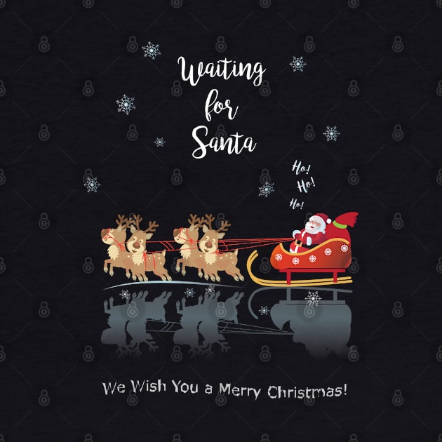 Waiting for Santa - Winter Holiday Christmas & Happy New Year by sofiartmedia